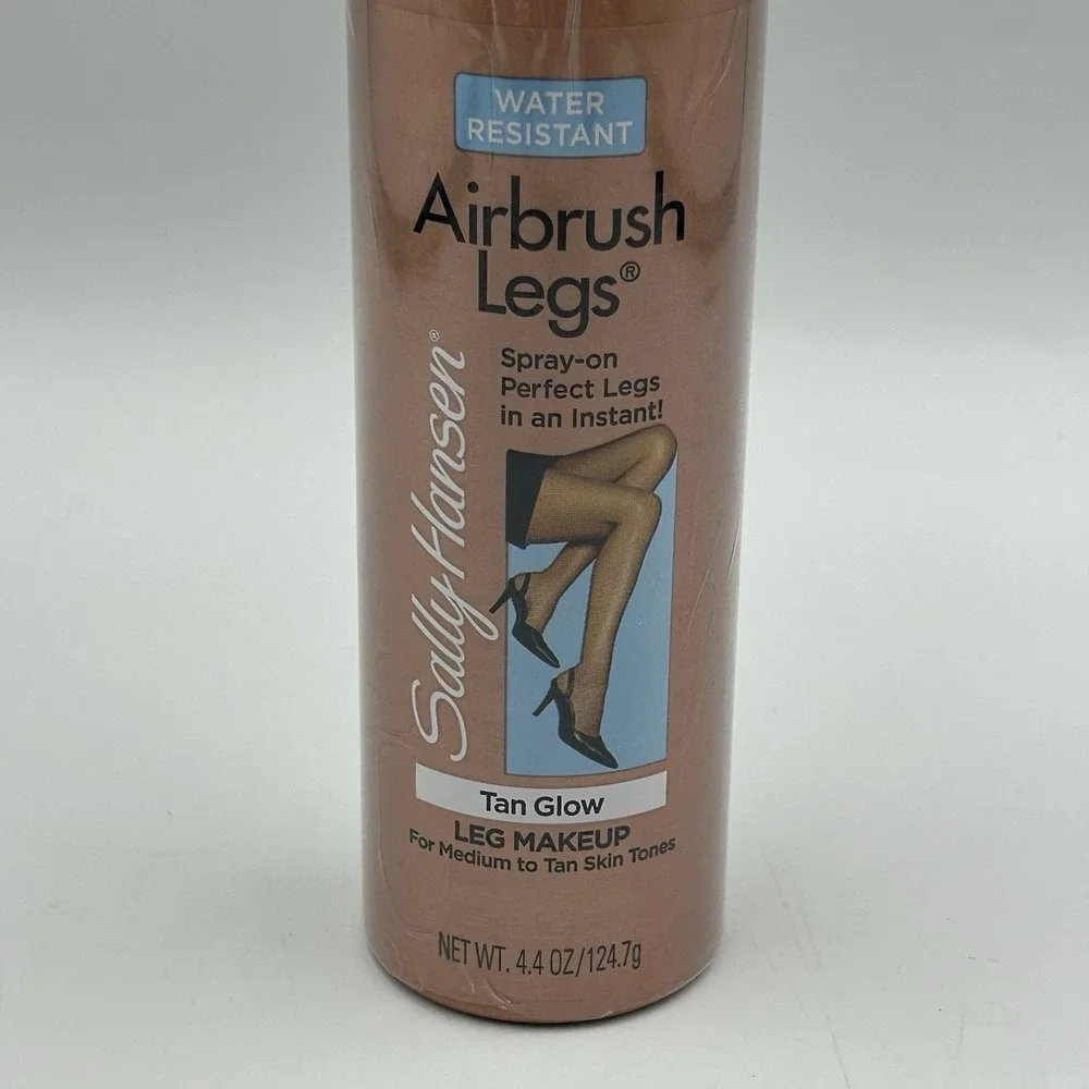 Sally Hansen Airbrush Legs Spray-On Tan Glow 3703-03 Water‎ Resistant New Sealed
